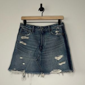 Abercrombie & Fitch Denim Vintage A-Line Skirt (28)
